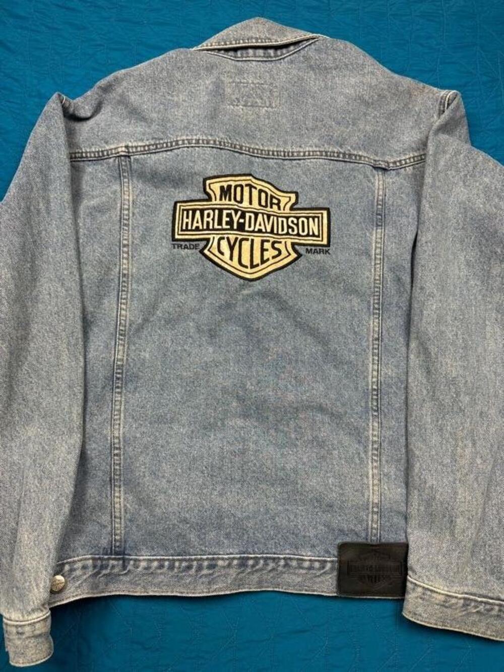 Vintage Harley-Davidson Jacket Mens XL Blue Denim Lined Button Front 98287-96VM